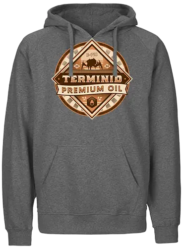 Terminid Desert Oil Emblem - hell, diver, hell, diver, hell, diver 2, hell, diver ii, gamer, video game, gaming, spread democracy, spreading democracy, enlist today, super earth, shooter, bile titan, space, liber tea, terminids - Fairtrade Hoodie