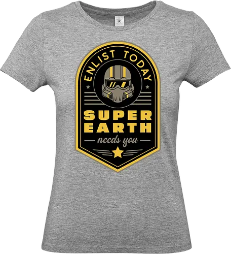 Super Earth Needs You - hell, diver, hell, diver, hell, diver 2, hell, diver ii, spread democracy, spreading democracy, terminids, bile titan, gamer, video game, gaming, shooter, space, liber tea, enlist today, super earth - Standard T-Shirt (Frauen)