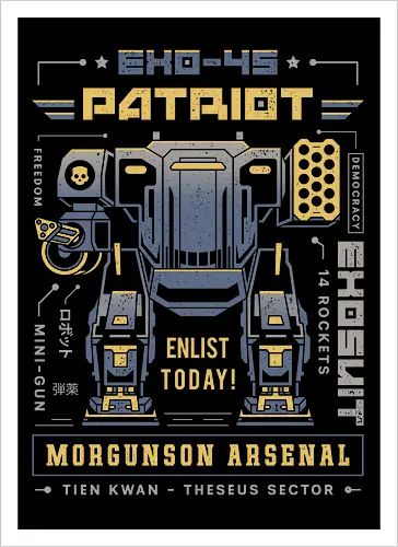 Democracy Exo Patriot Mech