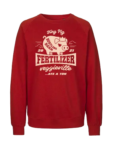 Bustling Barn Fertilizer - turnip boy, veggie, tax, game, gaming, video game, gamer, indie, roguelike, roguelite, pig, king, don turpichino, mayor onion, veggieville,  - Fairtrade Sweatshirt