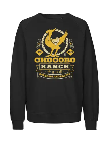 Kweh Ranch Emblem - Cloud, Final 7, Final vii rebirth, Kweh, gysahl greens, Final xvi, Kupo, avalanche, midgar, Final xiv, ff14, Villain, video game, fat Kweh, Cactus - Fairtrade Sweatshirt
