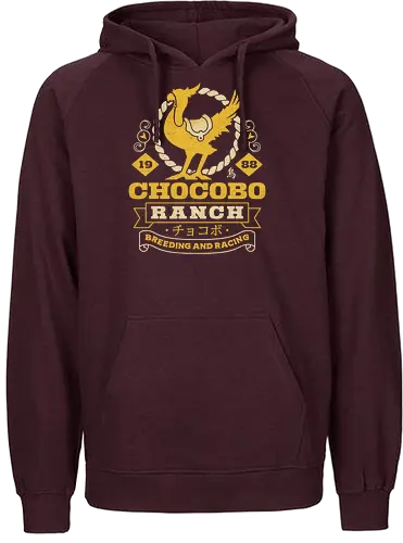Kweh Ranch Emblem - Cloud, Final 7, Final vii rebirth, Kweh, gysahl greens, Final xvi, Kupo, avalanche, midgar, Final xiv, ff14, Villain, video game, fat Kweh, Cactus - Fairtrade Hoodie