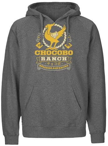 Kweh Ranch Emblem - Cloud, Final 7, Final vii rebirth, Kweh, gysahl greens, Final xvi, Kupo, avalanche, midgar, Final xiv, ff14, Villain, video game, fat Kweh, Cactus - Fairtrade Hoodie