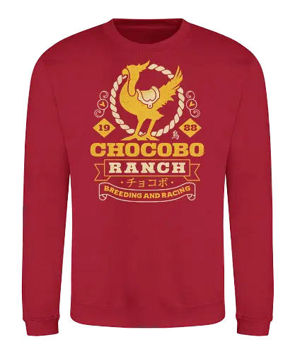 Kweh Ranch Emblem - Cloud, Final 7, Final vii rebirth, Kweh, gysahl greens, Final xvi, Kupo, avalanche, midgar, Final xiv, ff14, Villain, video game, fat Kweh, Cactus - Sweatshirt