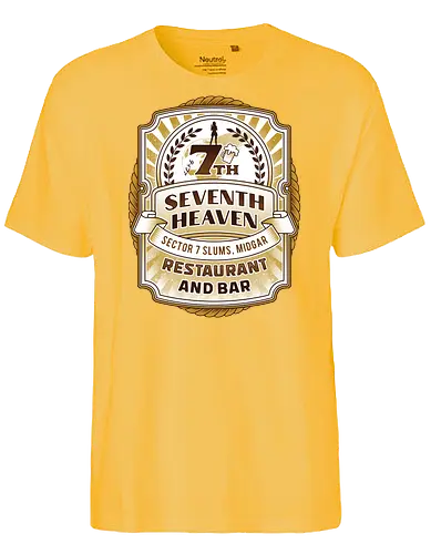 Gaming Lockhart Bar Emblem - Cloud, Final 7, Final vii rebirth, Kupo, Kweh, 7th heaven, seventh heaven, Gaming lockhart, Villain, barret wallace, avalanche, midgar, Final xiv, ff14, video game - Fairtrade T-Shirt