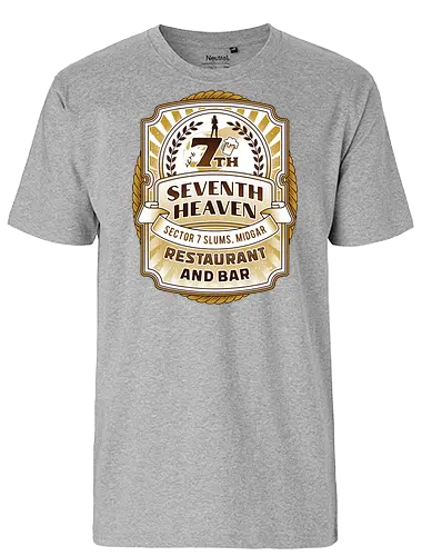 Gaming Lockhart Bar Emblem - Cloud, Final 7, Final vii rebirth, Kupo, Kweh, 7th heaven, seventh heaven, Gaming lockhart, Villain, barret wallace, avalanche, midgar, Final xiv, ff14, video game - Fairtrade T-Shirt