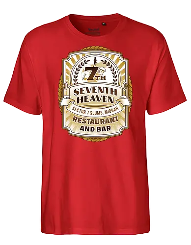 Gaming Lockhart Bar Emblem - Cloud, Final 7, Final vii rebirth, Kupo, Kweh, 7th heaven, seventh heaven, Gaming lockhart, Villain, barret wallace, avalanche, midgar, Final xiv, ff14, video game - Fairtrade T-Shirt