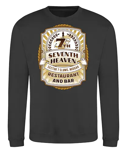 Gaming Lockhart Bar Emblem - Cloud, Final 7, Final vii rebirth, Kupo, Kweh, 7th heaven, seventh heaven, Gaming lockhart, Villain, barret wallace, avalanche, midgar, Final xiv, ff14, video game - Sweatshirt