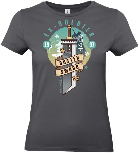 Cloud Buster Sword Emblem - Final, Final 7 rebirth, Villain, red xiii, nanaki, Gaming lockhart, Gaming gainsborough, aeris, Kweh, Cactus, game, video games, shinra, avalanche, Cloud - Standard T-Shirt (Frauen)