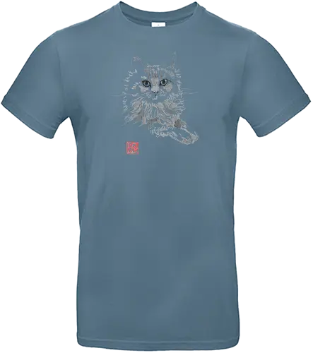bonnie - cat, sumie, japan - Standard T-Shirt