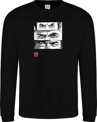 eyes - the good, the bad, the ugly, clint eastwood, sumie, japan, cowboys - Sweatshirt