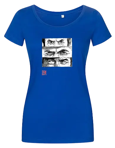 eyes - the good, the bad, the ugly, clint eastwood, sumie, japan, cowboys - Damen T-Shirt