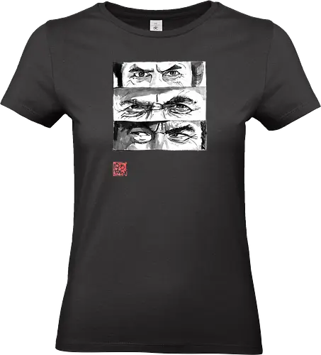 eyes - the good, the bad, the ugly, clint eastwood, sumie, japan, cowboys - Standard T-Shirt (Frauen)