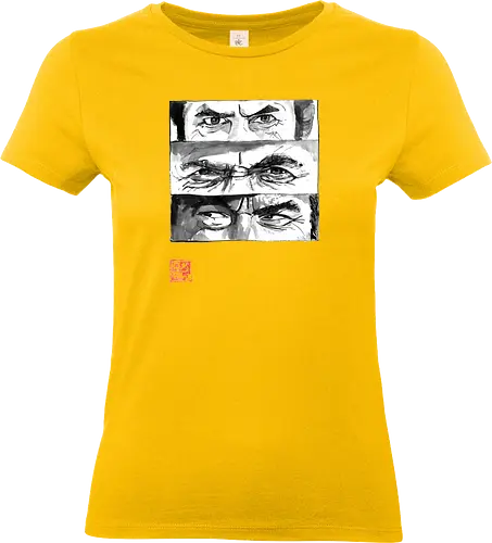 eyes - the good, the bad, the ugly, clint eastwood, sumie, japan, cowboys - Standard T-Shirt (Frauen)
