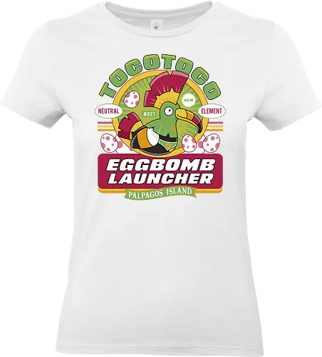 Tocotoco Weird Eggs - pal world, depresso, game, gaming, video game, gamer, survival, crafting, farming, monsters, bird, lamball, tocotoco, eggs, Pal - Standard T-Shirt (Frauen)