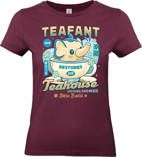 Teafant Cute Teahouse - pal world, depresso, game, gaming, video game, gamer, survival, crafting, farming, monsters, teafant, lamball, tea, coffee, , Pal - Standard T-Shirt (Frauen)