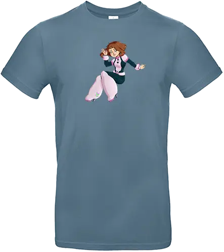 Float - mha, bnha, Academia, hero, uraraka, ochako, uraraka ochako, uravity, float, floaty, costume, hero costume, brown hair, brown eyes, pink, purplestar, purplestarphoenix, short hair, paw pads, girl, cute girl, cute, kawaii, hero outfit, anime, manga, Hiroaka - Standard T-Shirt
