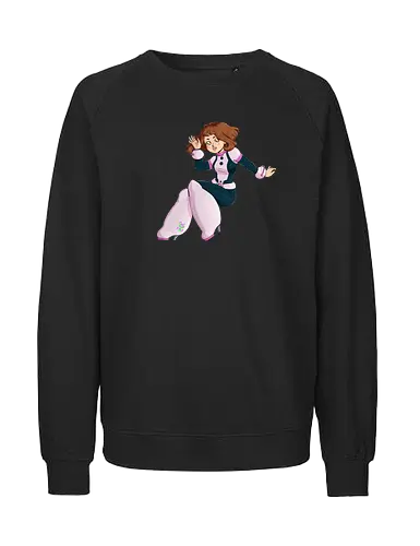 Float - mha, bnha, Academia, hero, uraraka, ochako, uraraka ochako, uravity, float, floaty, costume, hero costume, brown hair, brown eyes, pink, purplestar, purplestarphoenix, short hair, paw pads, girl, cute girl, cute, kawaii, hero outfit, anime, manga, Hiroaka - Fairtrade Sweatshirt