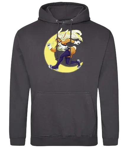 Cresent Moon Rabbit - mha, bnha, hero, mirko, rumi, usagiyama, rumiusagiyama, usagiyamarumi, cresentmoon, moon, herocostume, whitehair, bunny, rabbit, cute, sexy, gloves, bunnyears, tan, girl, women, female, metal, anime, manga, redeyes, longhair, thighhighs, thighhighboots, purplestarphoenix, hiroaka - Standard Hoodie