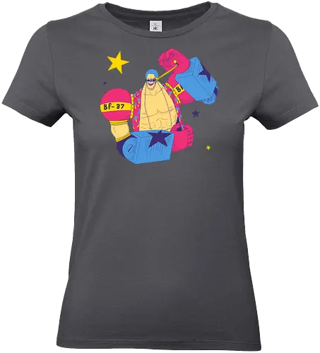 Suuuper Star Battle Franky - franky, battlefranky, battlefranky37, frankyfanart, panpride, pansexualpride, pansexualcolors, hawaiianshirt, palmtreeshirt, cyborg, robotarms, minirobotarm, sungasses, shipwright, clipstudiopaint, redbubbleart, purplestarphoenix, Pirate, Piratefanart, Piratefranky, Pirate, Piratefanart, Piratefranky - Standard T-Shirt (Frauen)
