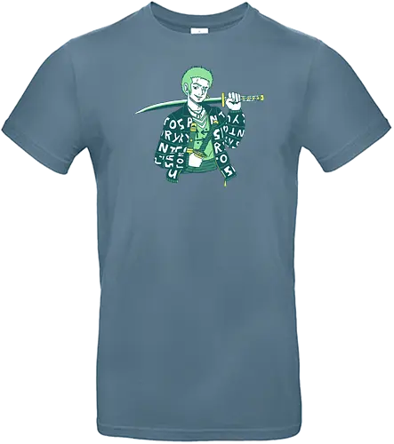 Zoro Drip - zoro, roronoazoro, zorororonoa, greenhair, santoryu, threeswords, threeswordstyle, swords, katanas, gold, green, jacket, drip, necklace, meme, earrings, digitalart, anime, manga, purplestarphoenix, cool, fashion, zoroPirate, Pirate, zoroPirate, Pirate - Standard T-Shirt