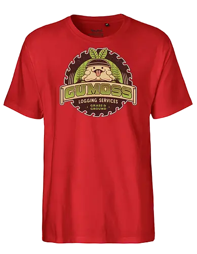 Gumoss Logging Services - pal world, depresso, game, gaming, video game, gamer, survival, crafting, farming, monsters, gumoss, lamball, lovander, forest, , Pal - Fairtrade T-Shirt