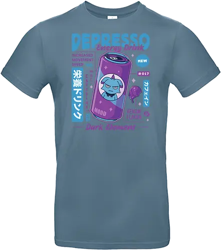 Depresso Energy Drink - pal world, depresso, game, gaming, video game, gamer, survival, crafting, farming, monsters, espresso, coffee, lamball, drink, , Pal - Standard T-Shirt