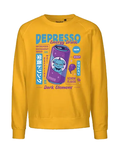 Depresso Energy Drink - pal world, depresso, game, gaming, video game, gamer, survival, crafting, farming, monsters, espresso, coffee, lamball, drink, , Pal - Fairtrade Sweatshirt