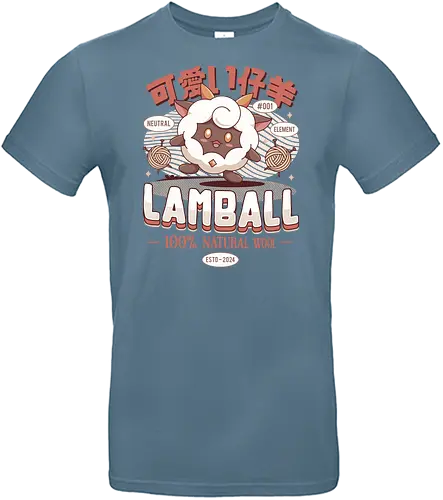 Lamball Wool Emblem - pal world, lamb, game, gaming, video game, gamer, survival, crafting, farming, monsters, adventure, sheep, lamball, wool, , Pal - Standard T-Shirt