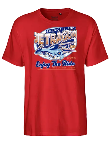 Jetragon Emblem - pal world, jetragon, game, gaming, video game, gamer, survival, crafting, farming, monsters, adventure, exploration, lovander, dragon, , Pal - Fairtrade T-Shirt