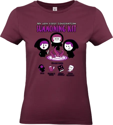My First Lovecraft Summoning Kit  - lovecraft, hp lovecraft, lovecraft shirt, cthulhu, cthulhu shirt, funny lovecraft shirt, eldritch, reading, gothic horror, fhtagn, cute cthulhu, cute lovecraft, howard phillips lovecraft - Standard T-Shirt (Frauen)