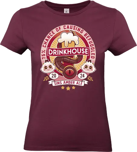 Befuddled Sin Amber Ale - cult, flesh, aesthetic, cute, kawaii, animal, the lamb, beer, geek, nerd, otaku, the one who waits, the cult, beer, video game, gaming, indie game, game - Standard T-Shirt (Frauen)