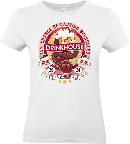 Befuddled Sin Amber Ale - cult, flesh, aesthetic, cute, kawaii, animal, the lamb, beer, geek, nerd, otaku, the one who waits, the cult, beer, video game, gaming, indie game, game - Standard T-Shirt (Frauen)