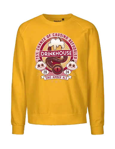 Befuddled Sin Amber Ale - cult, flesh, aesthetic, cute, kawaii, animal, the lamb, beer, geek, nerd, otaku, the one who waits, the cult, beer, video game, gaming, indie game, game - Fairtrade Sweatshirt