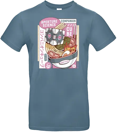 Science Cube Ramen - portal, companion cube, portal 2, portal revolution, aperture laboratories, aperture science, half life, ramen, noodles, the cake is a lie, love, glados, ramen, gaming, video games, gamer, chell,  - Standard T-Shirt