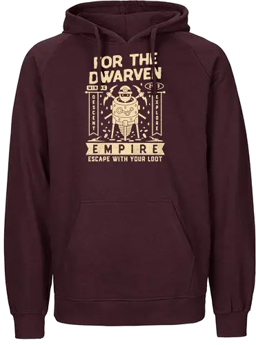 Escape With Your Loot - below, the stone, dwarven, dwarf, mine, mining, descent, roguelike, roguelite, indie game, gamer, gaming, video games, rpg, jrpg, adventure,  - Fairtrade Hoodie