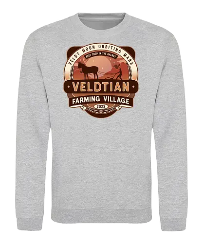 Veldtian Farming Village Emblem - rebel, moon, a child of fire, movie, film, science fiction, rebel moon a child of fire, jimmy, space, adventure, TV, kora, nemesis, tarak decimus, atticus noble, veldt resistance, fantasy - Sweatshirt