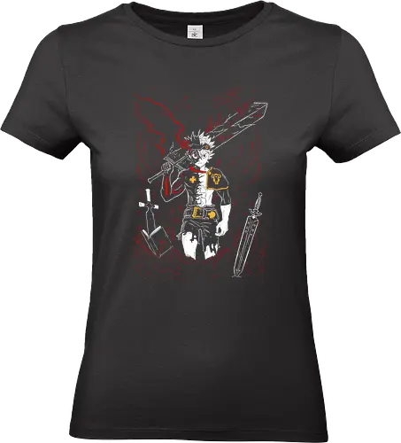 The Anti Magic Devil - Aesthetic, Aggressive, Angry, Anime, Gamer, Gift, Monster, Power, Warrior, Manga Style, Cool, Manga, Zylixzen, Black, Clover, Otaku, Liebe, bull, Demon, Red, Devil, Japanese Art - Standard T-Shirt (Frauen)