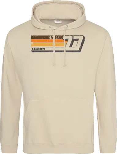 A New Hope - Space Opera, 77, luke skywalker, vintage, retro, a new hope, empire - Standard Hoodie