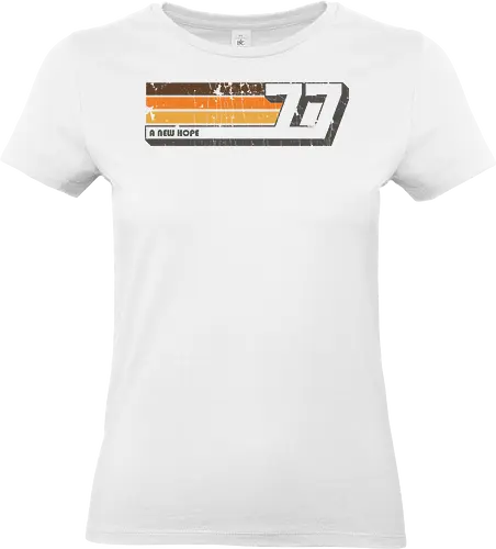 A New Hope - Space Opera, 77, luke skywalker, vintage, retro, a new hope, empire - Standard T-Shirt (Frauen)