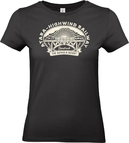  Eufaula Desert Railway Crest - my time, at sandrock, my time at portia, indie game, gaming, gamer, video games, fang, farming simulator, rpg, adventure, harvest, sand, wild yakmel, pen, hazardous ruins - Standard T-Shirt (Frauen)