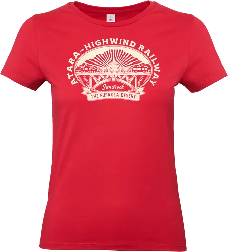  Eufaula Desert Railway Crest - my time, at sandrock, my time at portia, indie game, gaming, gamer, video games, fang, farming simulator, rpg, adventure, harvest, sand, wild yakmel, pen, hazardous ruins - Standard T-Shirt (Frauen)