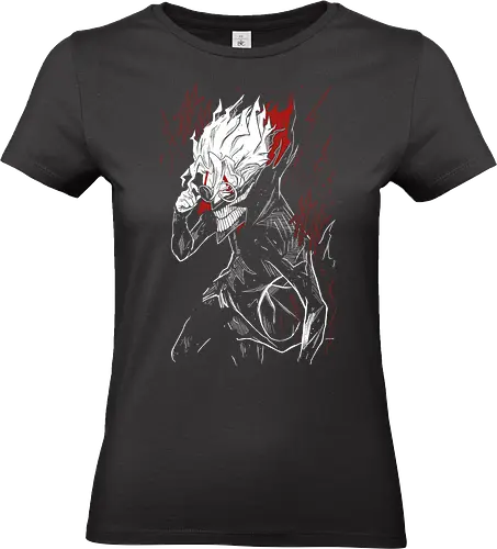 The Turbo Granny - Aesthetic, Aggressive, Angry, Anime, Gamer, Gift, Red, Aliens, Monster, Power, Paranormal, Glasses, Devil, Japanese Art, Manga Style, Demon, Manga, Zylixzen, Fighter, Otaku, Warrior - Standard T-Shirt (Frauen)