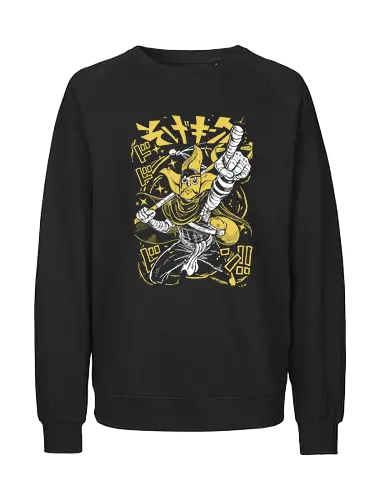 The Sniper King - Aesthetic, Aggressive, Anime, Gamer, Gift, Pirates, Funny, Yellow, Power, Warrior, Manga Style, Cool, Manga, Zylixzen, One, Weapon, Sniper Goggles, Piece, Otaku, Angry, Japanese Art - Fairtrade Sweatshirt