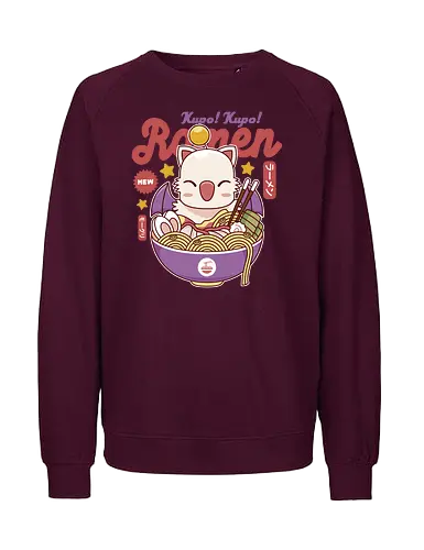 Kupo Kupo Ramen - final, fantasy, Cloud, Villain, cactilio, tomberi, tonberry, Cactus, Kweh, ramen, Kupo, mog, kupo, noodles, Japanese food, video game, gaming, gamer - Fairtrade Sweatshirt