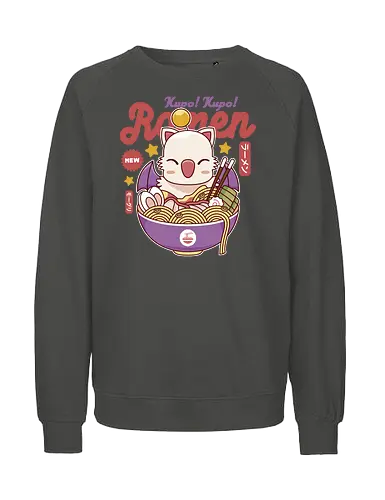 Kupo Kupo Ramen - final, fantasy, Cloud, Villain, cactilio, tomberi, tonberry, Cactus, Kweh, ramen, Kupo, mog, kupo, noodles, Japanese food, video game, gaming, gamer - Fairtrade Sweatshirt