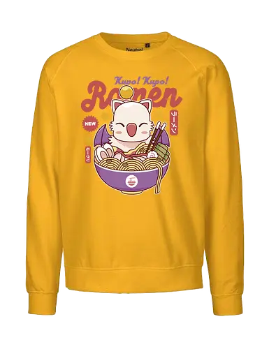 Kupo Kupo Ramen - final, fantasy, Cloud, Villain, cactilio, tomberi, tonberry, Cactus, Kweh, ramen, Kupo, mog, kupo, noodles, Japanese food, video game, gaming, gamer - Fairtrade Sweatshirt
