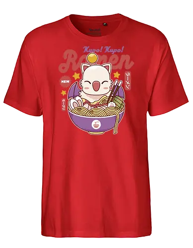 Kupo Kupo Ramen - final, fantasy, Cloud, Villain, cactilio, tomberi, tonberry, Cactus, Kweh, ramen, Kupo, mog, kupo, noodles, Japanese food, video game, gaming, gamer - Fairtrade T-Shirt