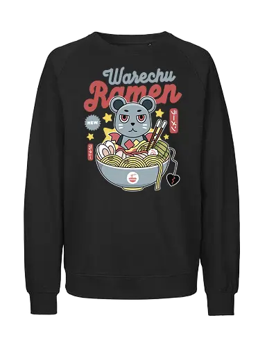Warechu Ramen - hyperdimension, neptunia, purple heart, megadimension, superdimension, 4 goddesses online, nepnep, super neptunia rpg, neptune, video game, gaming, game, nep nep, top nep, nepgear, warechu, ramen, noodles - Fairtrade Sweatshirt