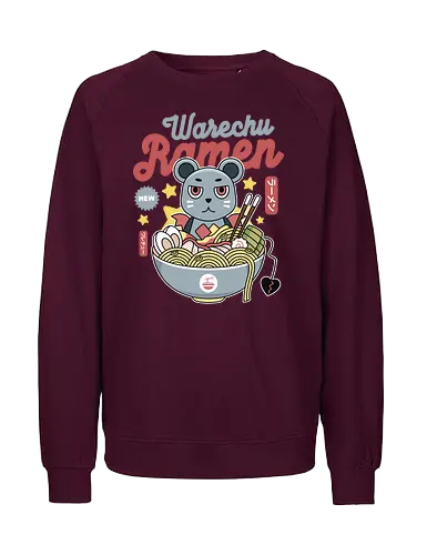 Warechu Ramen - hyperdimension, neptunia, purple heart, megadimension, superdimension, 4 goddesses online, nepnep, super neptunia rpg, neptune, video game, gaming, game, nep nep, top nep, nepgear, warechu, ramen, noodles - Fairtrade Sweatshirt